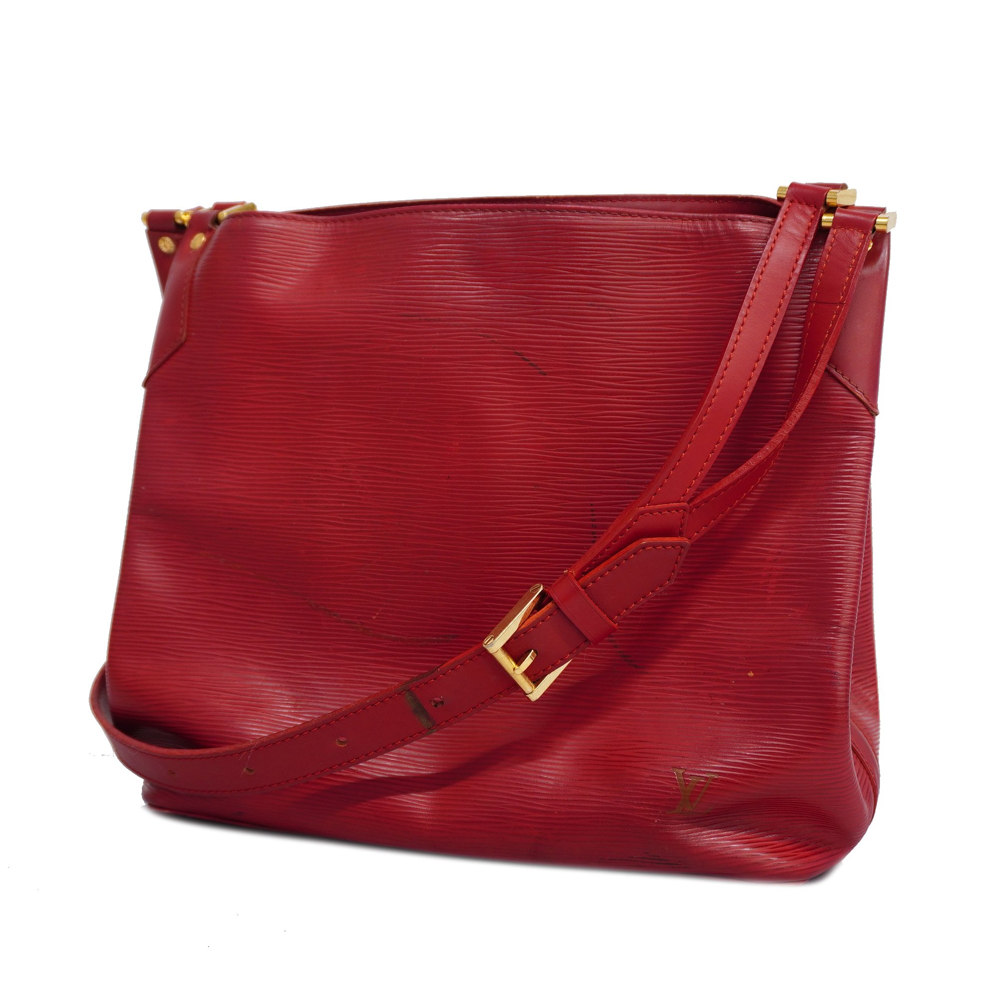Louis Vuittonauth Epi Mandala Mm M58892 Women's Shoulder Bag Rouge